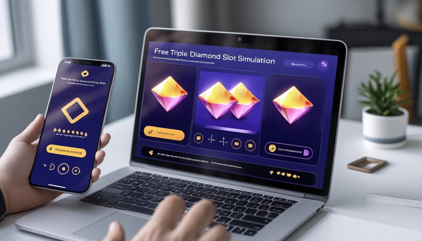 Tutorial Download Aplikasi Simulasi Slot Triple Diamond Gratis untuk Android